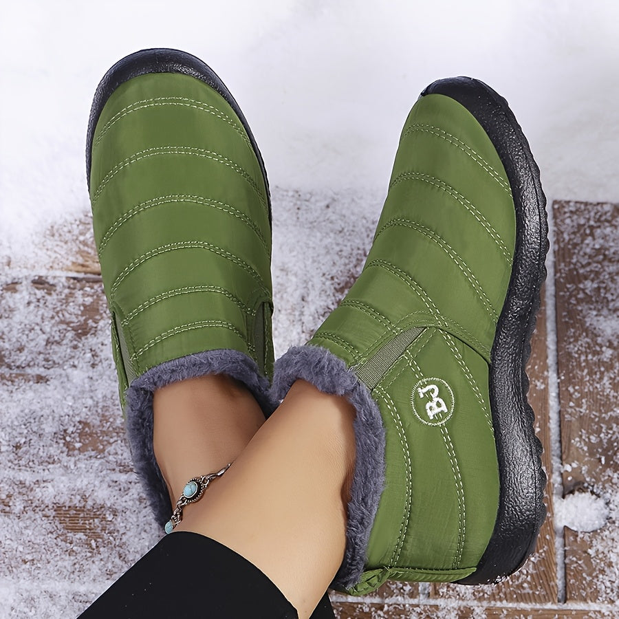 Belinda-Jill | Cozy Winter Slip-On Boots