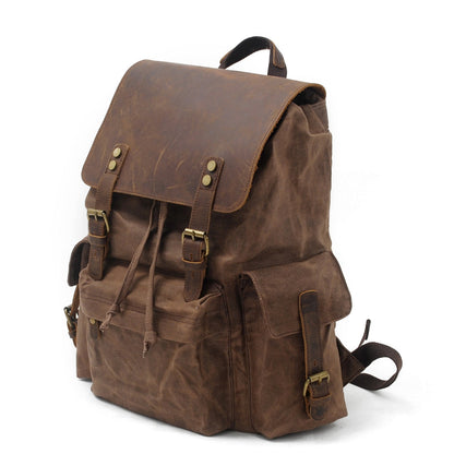 Logan Waxed Canvas Backpack