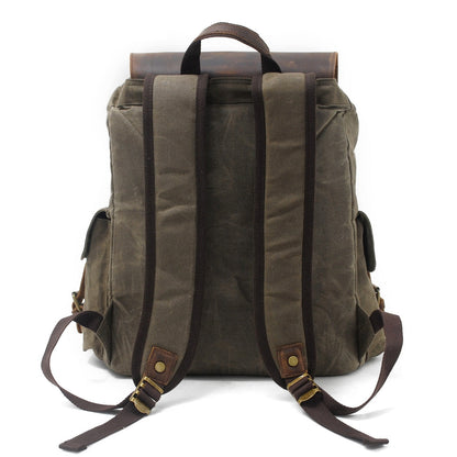 Logan Waxed Canvas Backpack
