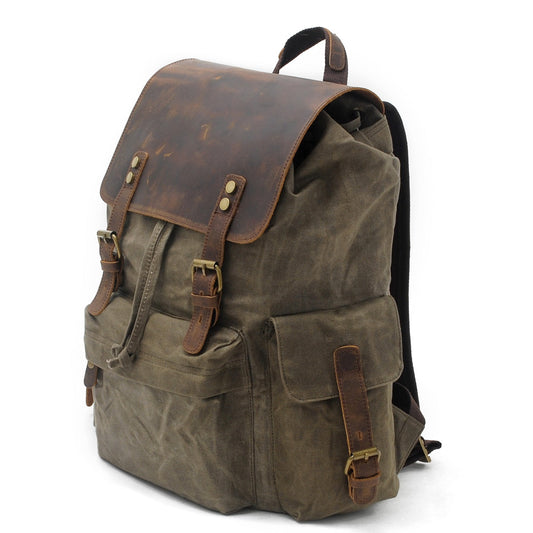 Logan Waxed Canvas Backpack