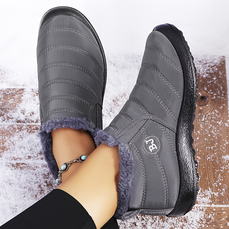 Belinda-Jill | Cozy Winter Slip-On Boots