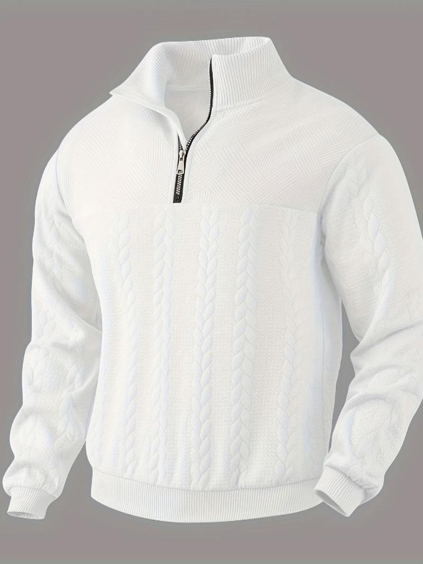 Liam – Classic Zippered Vintage Sweater for Men