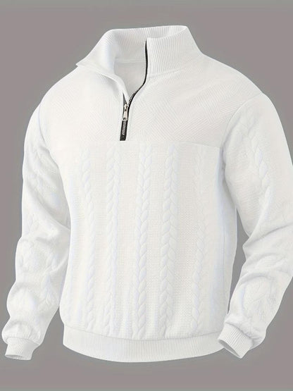 Liam – Classic Zippered Vintage Sweater for Men