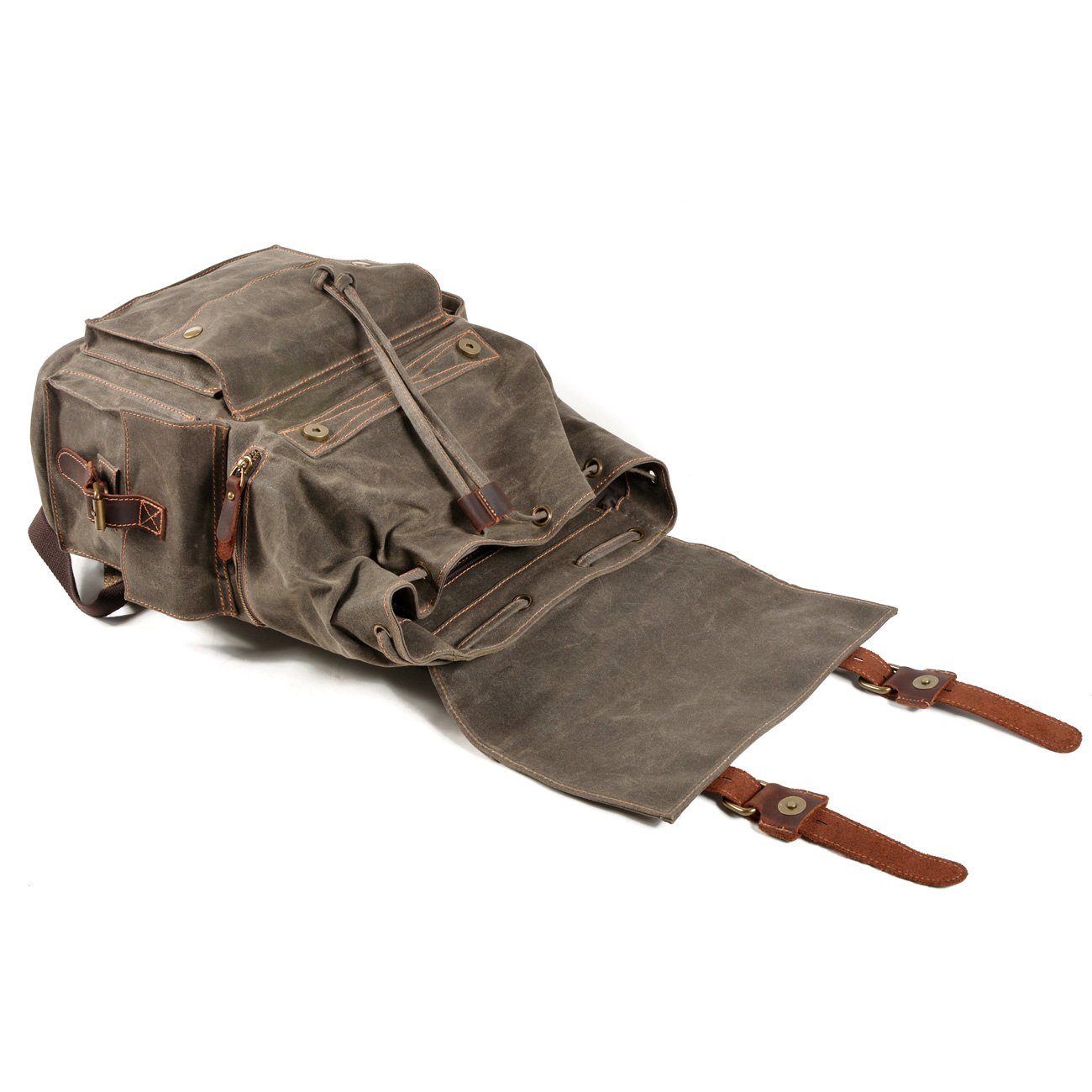 Ethan Canvas Drawstring Backpack
