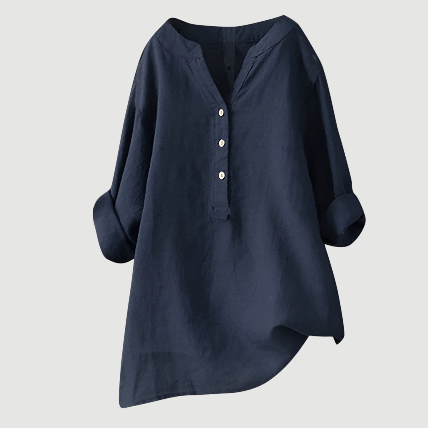 Linen Button-Up Shirt by Mira
