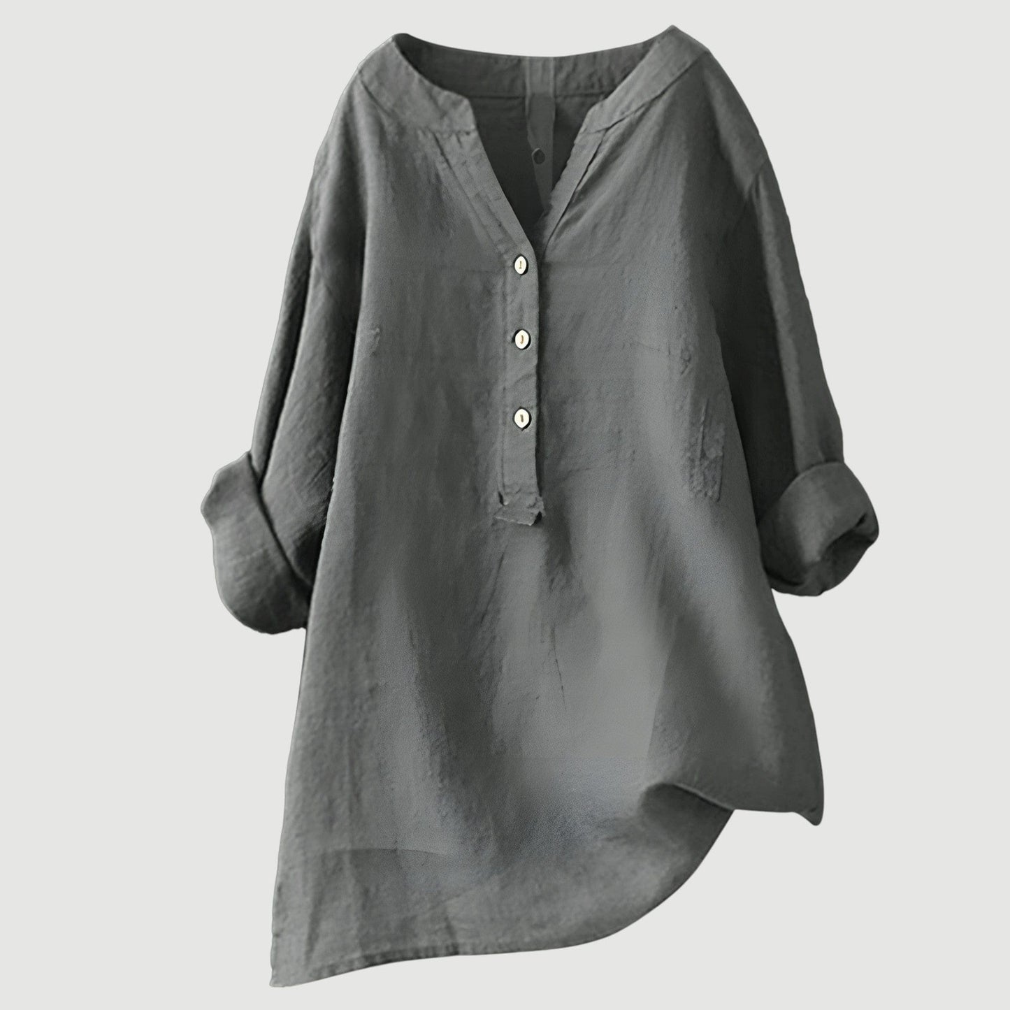 Linen Button-Up Shirt by Mira