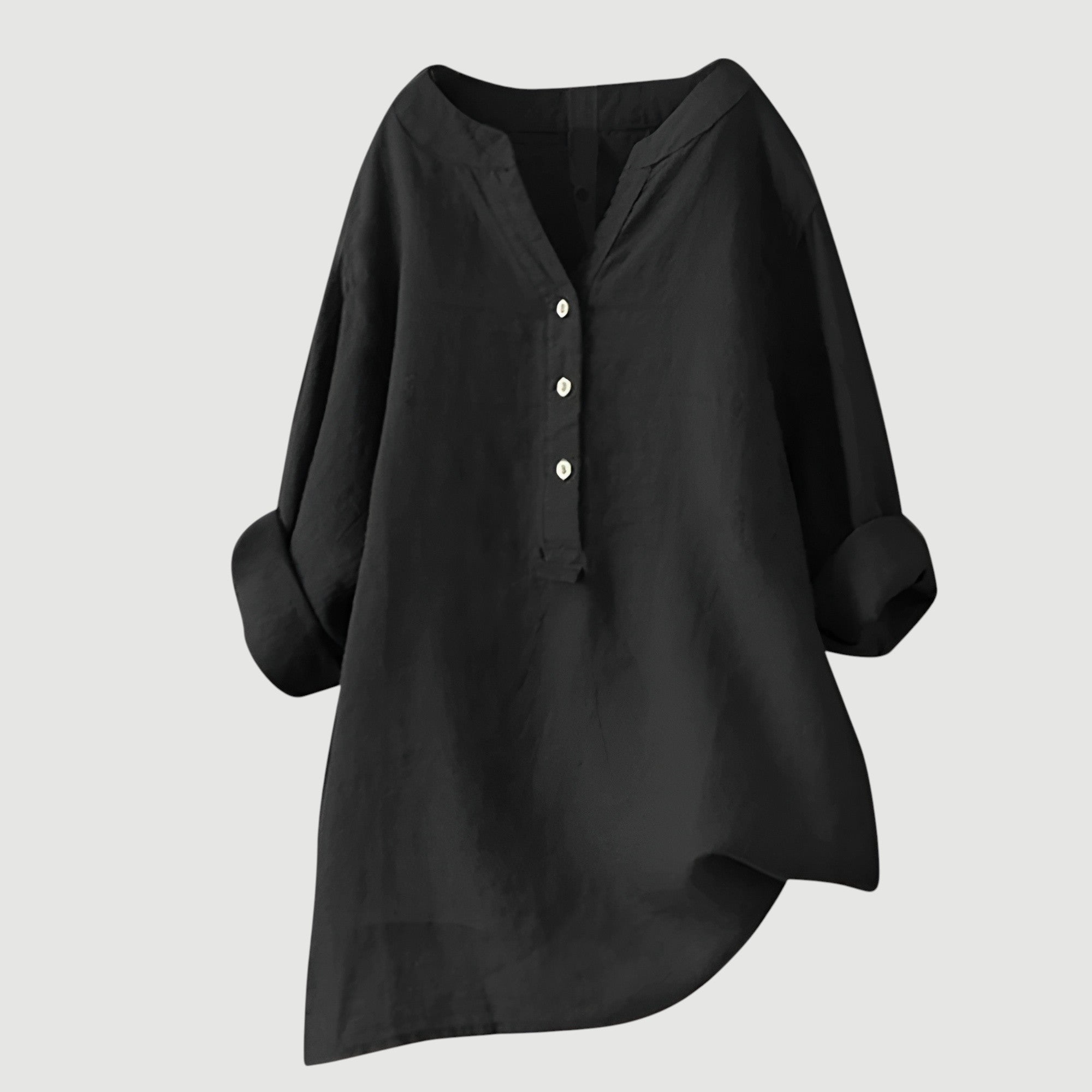 Linen Button-Up Shirt by Mira