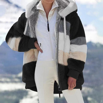 Viviana™ | Luxurious & Cozy Colorblock Faux Fur Coat