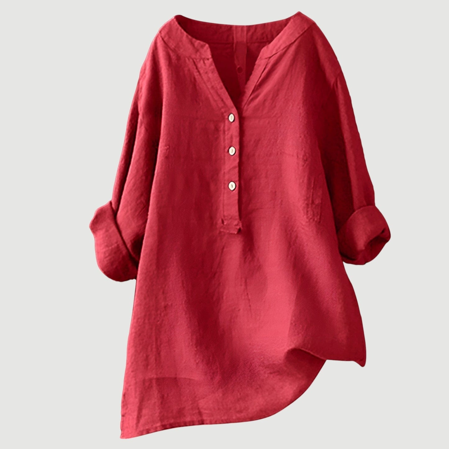 Linen Button-Up Shirt by Mira