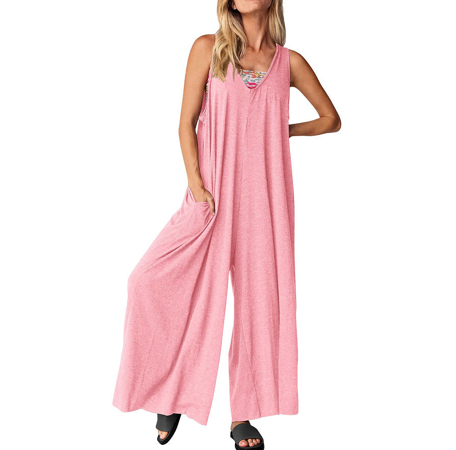 Evelyn | Easygoing V-Neck Jumpsuit