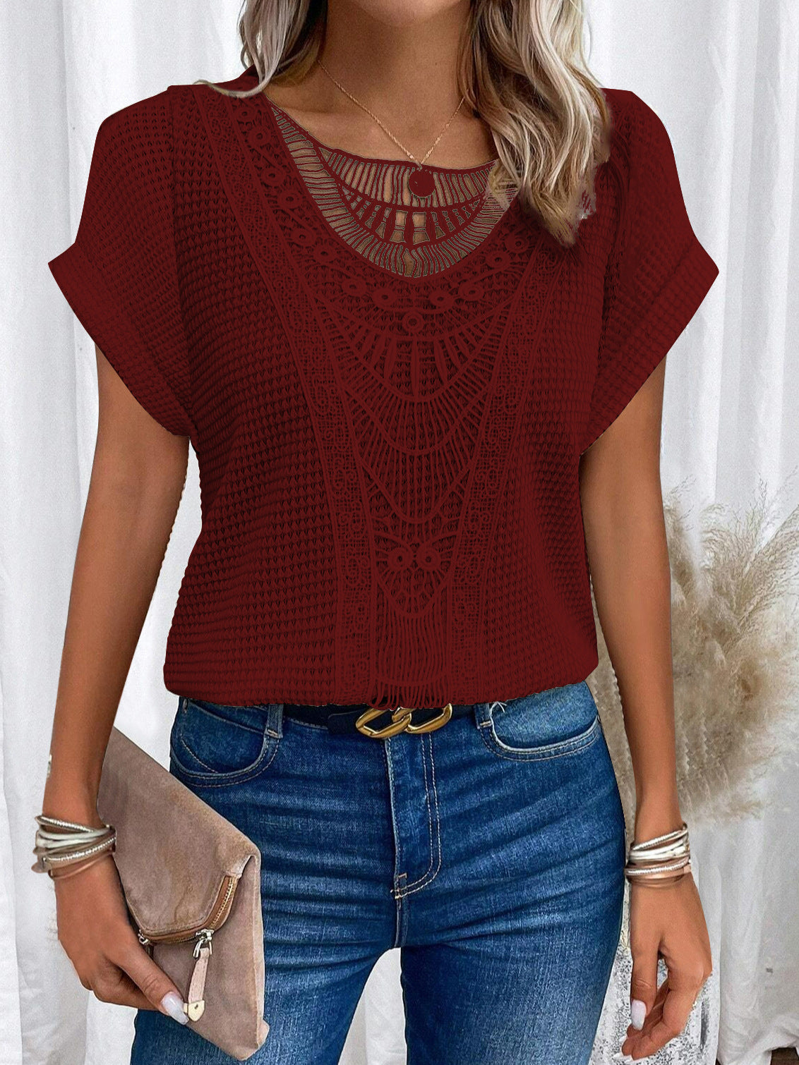 ELLA™ Lace Elegance Tee