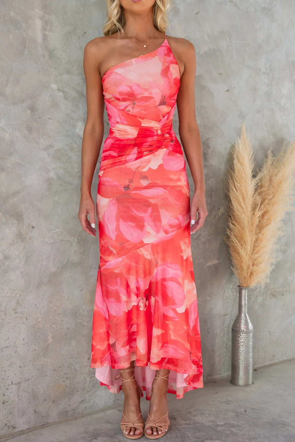 Xandra - Summer Floral Pleated Dress