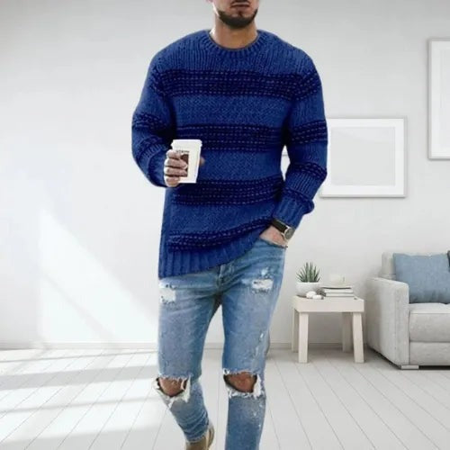 Liam™ | Men's Striped Knit Sweater