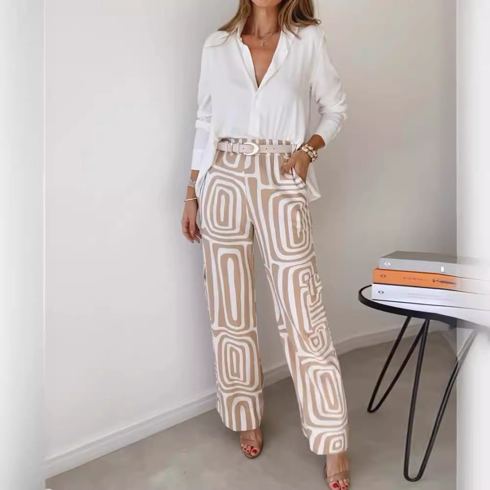 Olivia™ Stylish Patterned Women's Two-Piece Ensemble