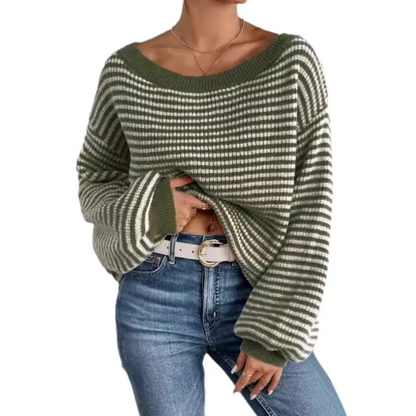 Eva™ Comfy Striped Knit Pullover