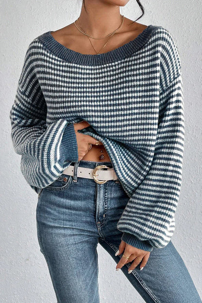 Eva™ Comfy Striped Knit Pullover