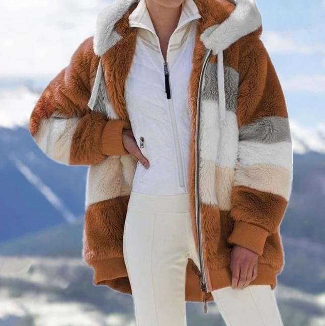 Viviana™ | Luxurious & Cozy Colorblock Faux Fur Coat