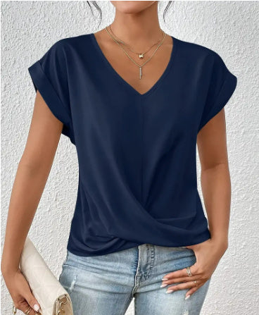 ARIA - Short Sleeve Top in Organic Cotton