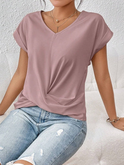 ARIA - Short Sleeve Top in Organic Cotton