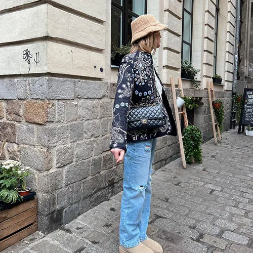 Luna™ - Retro Floral Quilted Cotton Jacket