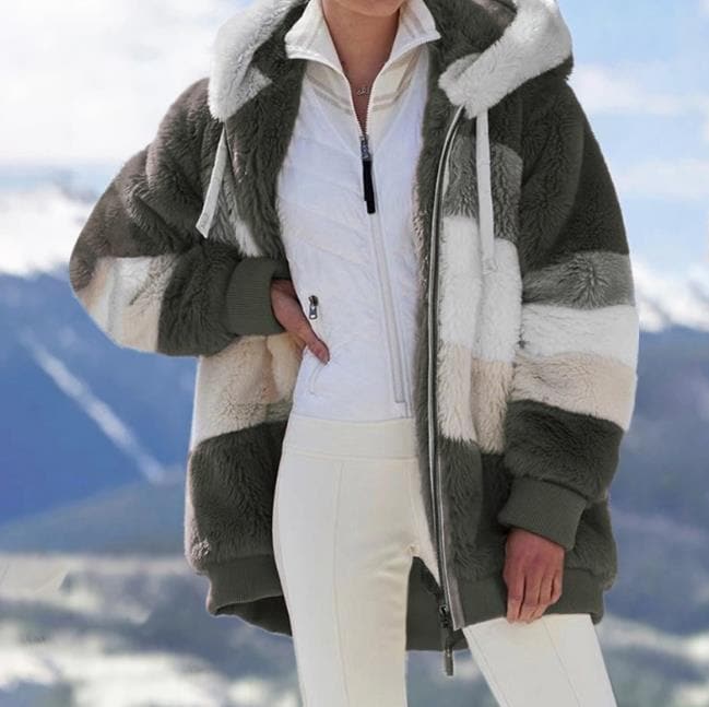 Viviana™ | Luxurious & Cozy Colorblock Faux Fur Coat