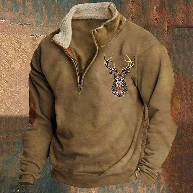 Antler™ | Cozy Quarter-Zip Fleece Jacket