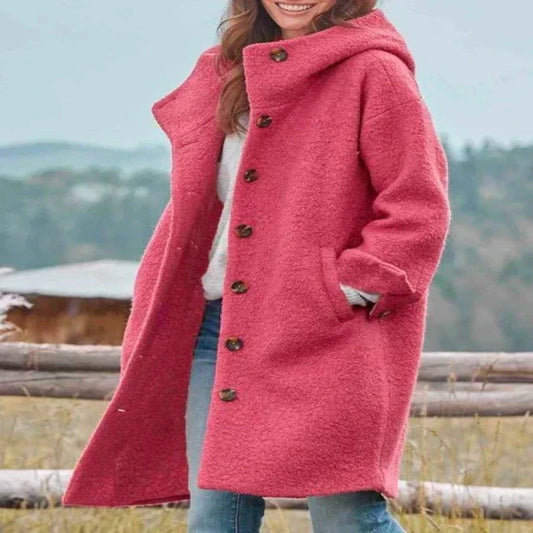 Isabella™ - Premium Wool Blend Hooded Coat