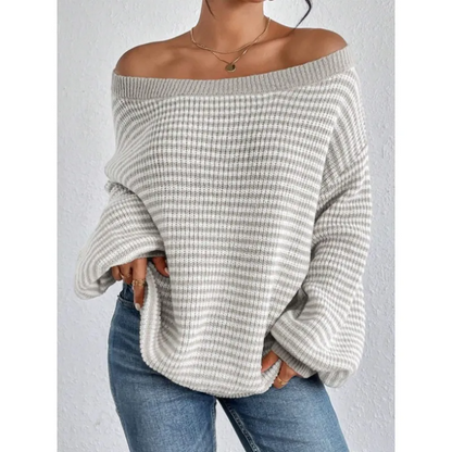 Eva™ Comfy Striped Knit Pullover