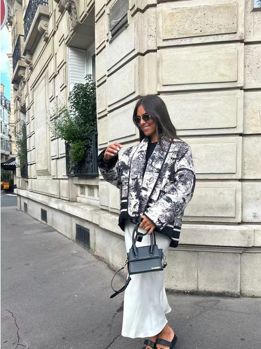 Celeste™ - Stylish Quilted Cotton Jacket for Urban Living