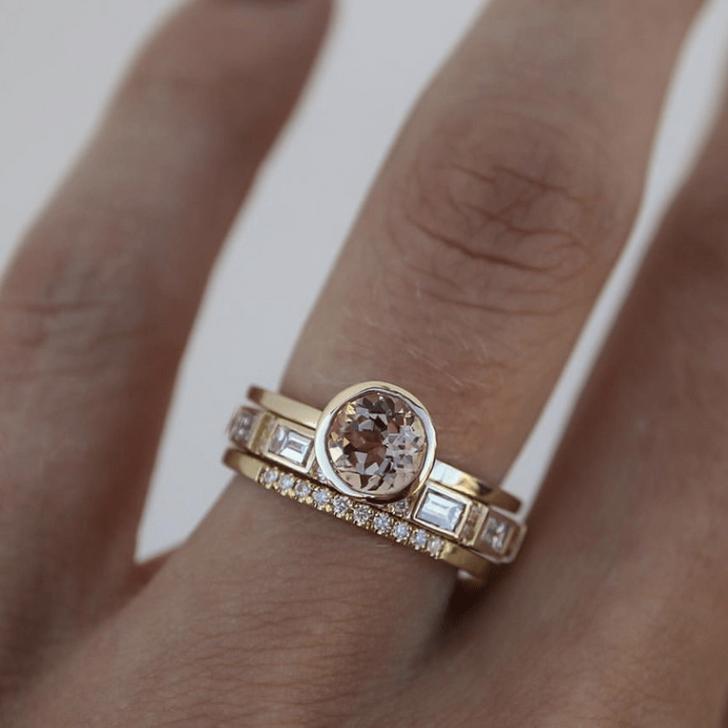 Gold Crystal Elegance Ring