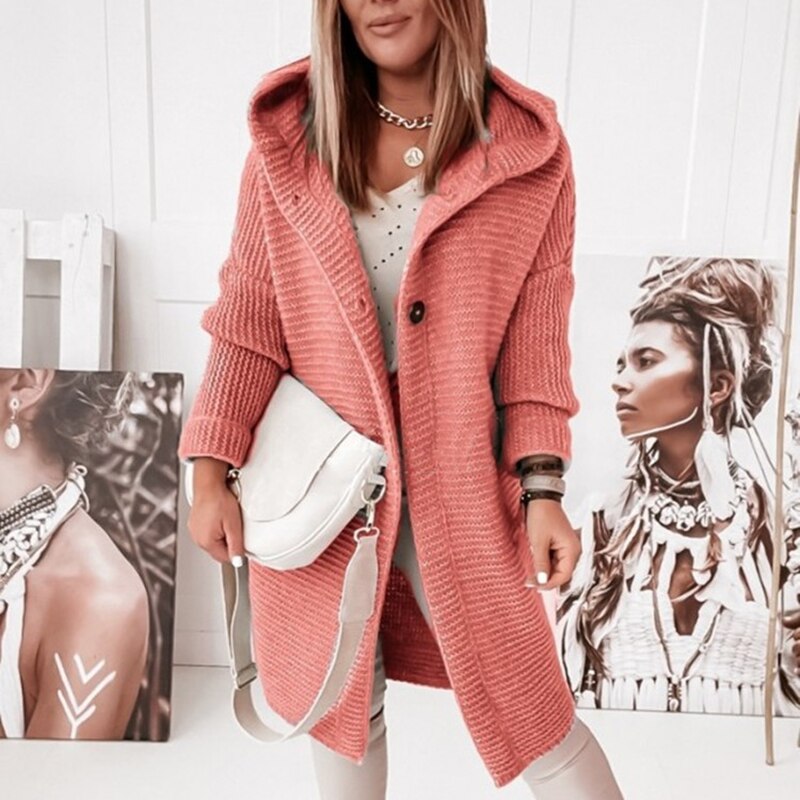 Serene™ - Comfortable Hooded Knit Cardigan