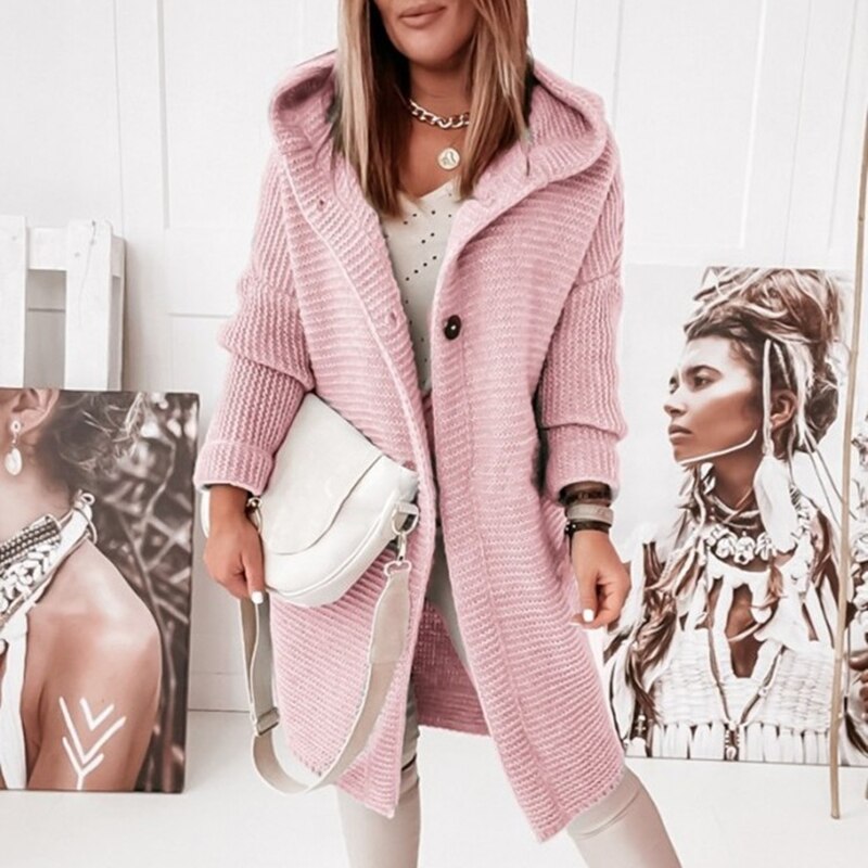 Serene™ - Comfortable Hooded Knit Cardigan