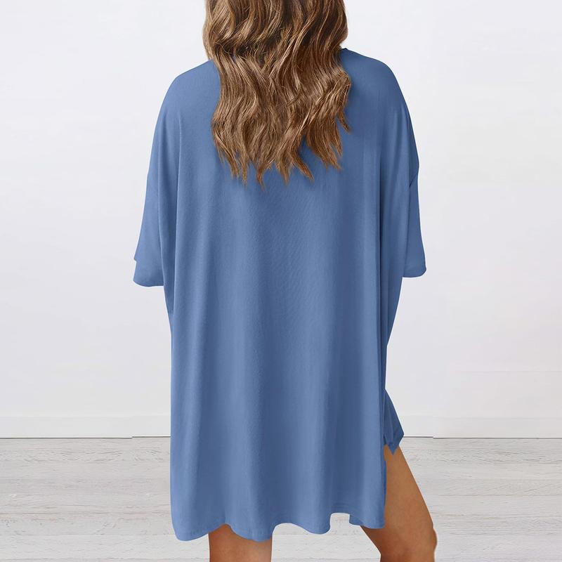 Chloe Relaxed Set – Oversized Shirt and Biker Shorts Combo