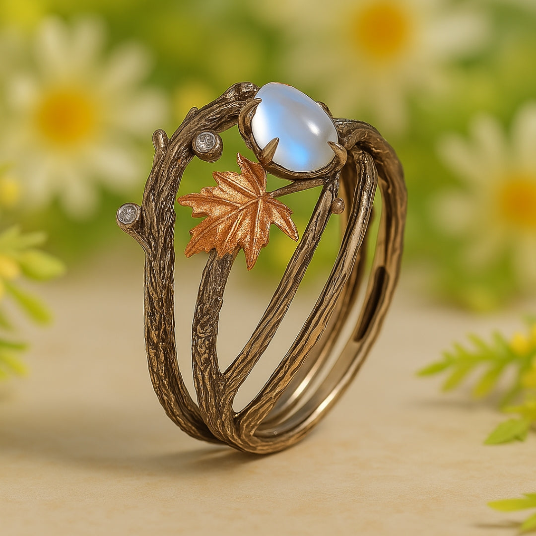 Natural Moonstone Ring