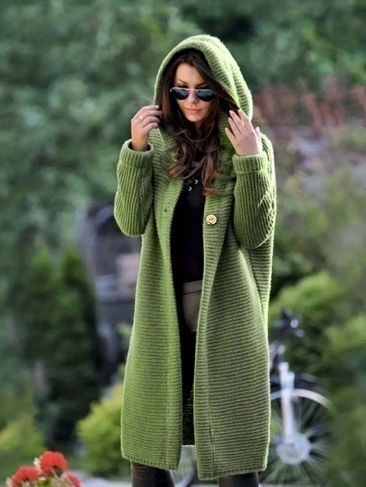 Verona™ - Comfortable Longline Knitted Cardigan with Hood
