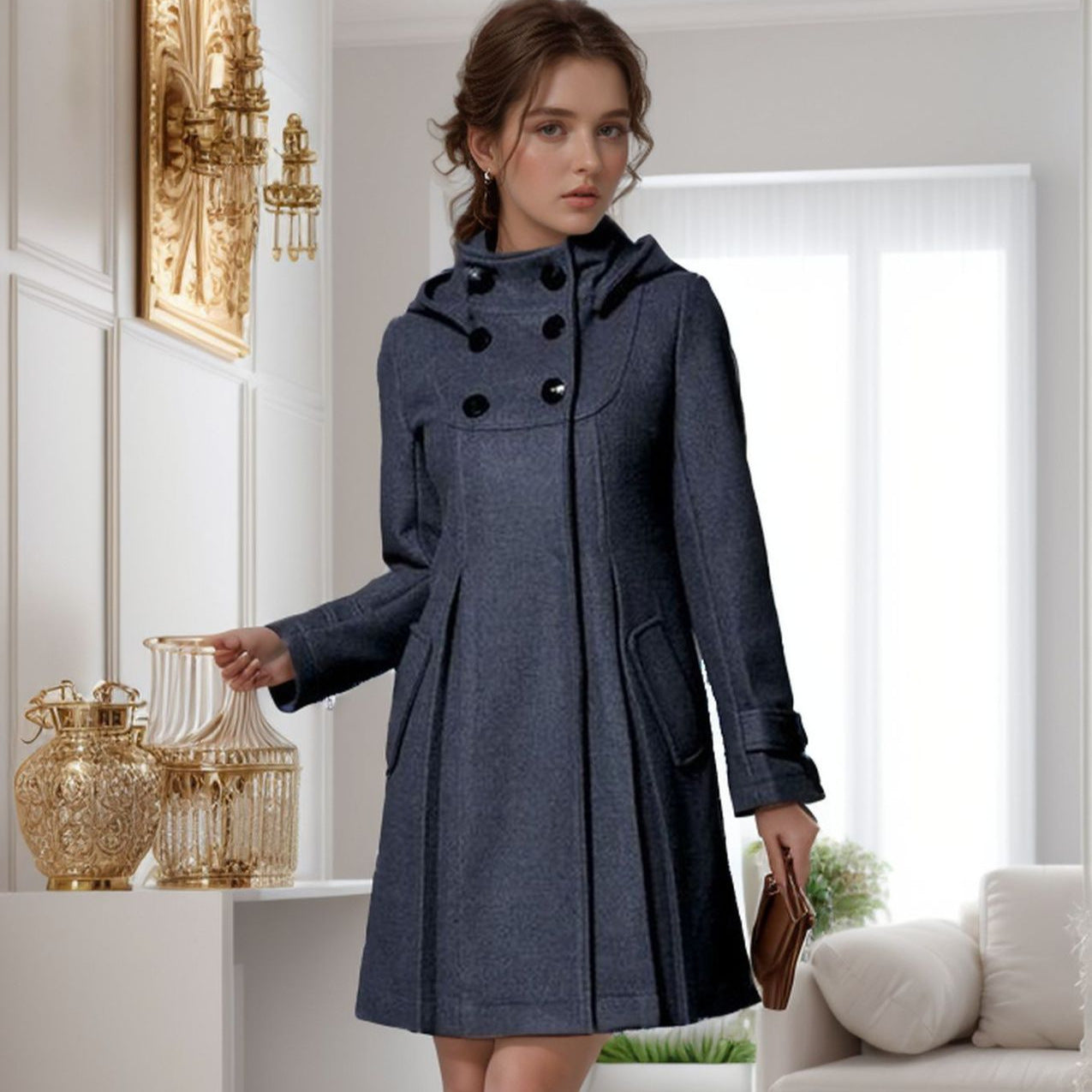 Ophelia™ - Classic Buttoned Overcoat