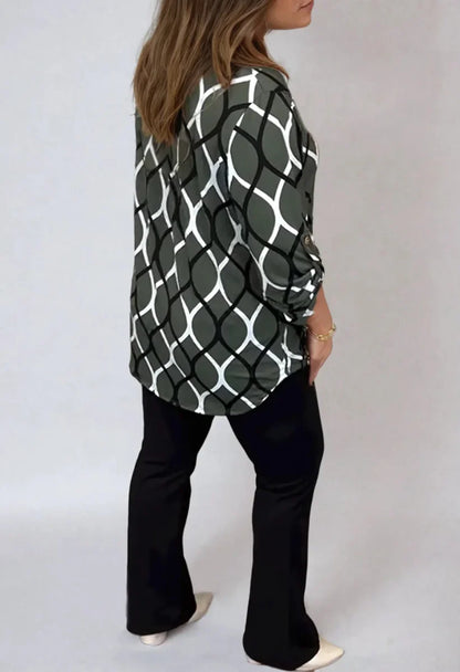 Flowing Mila Patterned Blouse