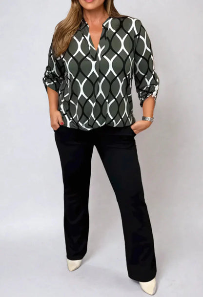 Flowing Mila Patterned Blouse