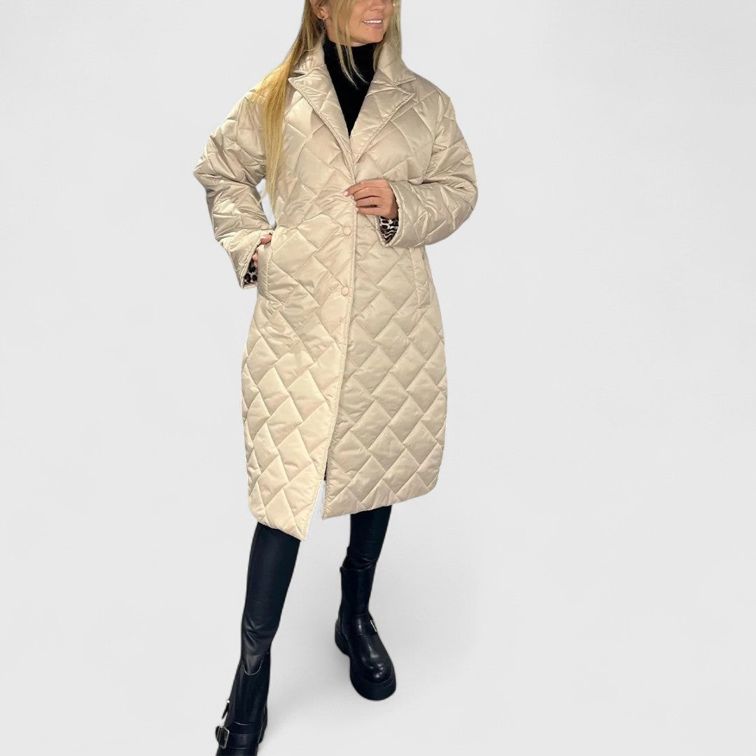 Laura - Reversible Quilted Coat for Effortless Style