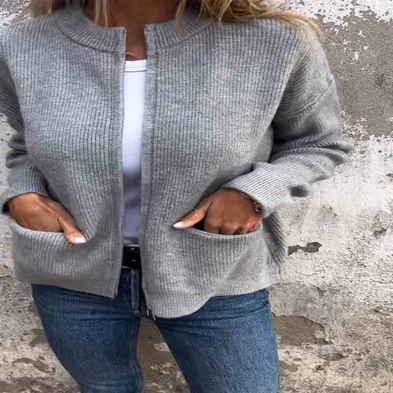 Ella™ - Cozy Ribbed Jacket with Relaxed Fit