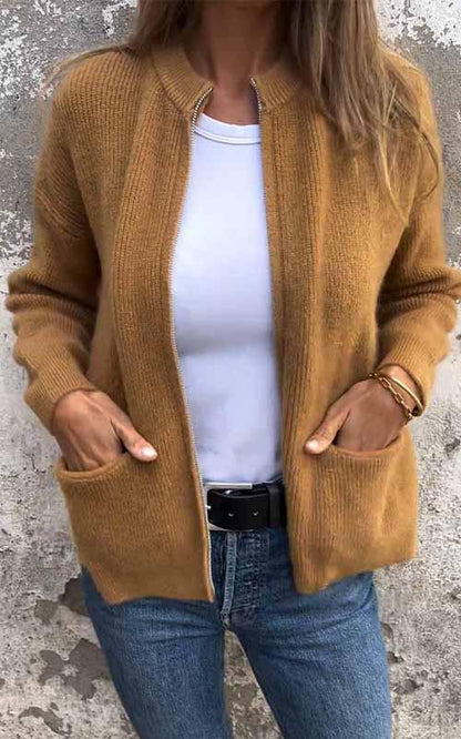 Ella™ - Cozy Ribbed Jacket with Relaxed Fit