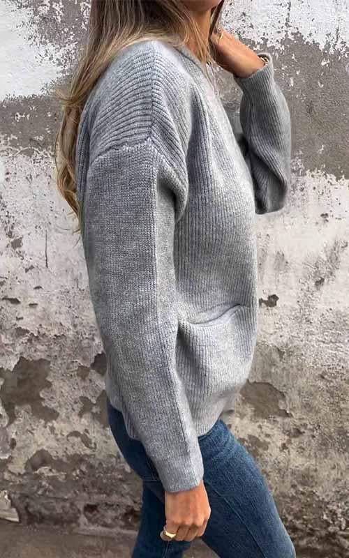 Ella™ - Cozy Ribbed Jacket with Relaxed Fit