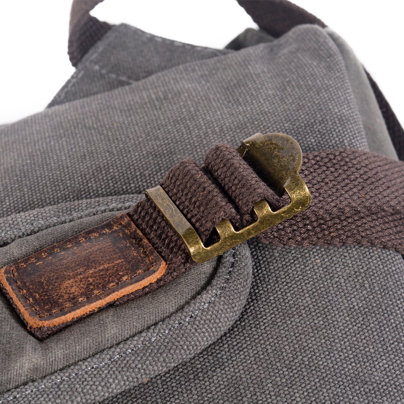 Asher Linen and Leather Backpack