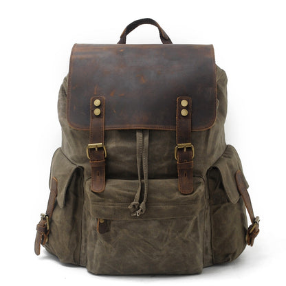 Logan Waxed Canvas Backpack