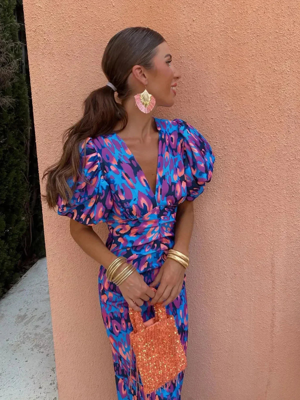 Gladys™ | Vibrant Pleated Dress