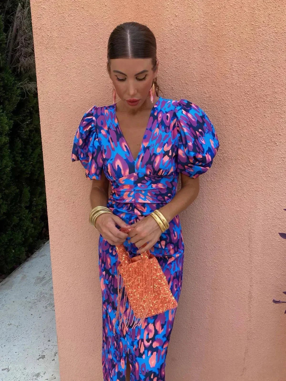 Gladys™ | Vibrant Pleated Dress