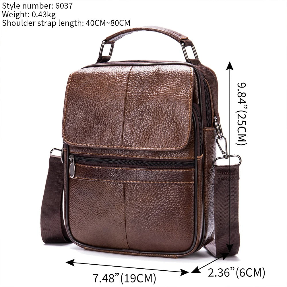 Levi | Stylish Leather Messenger Bag