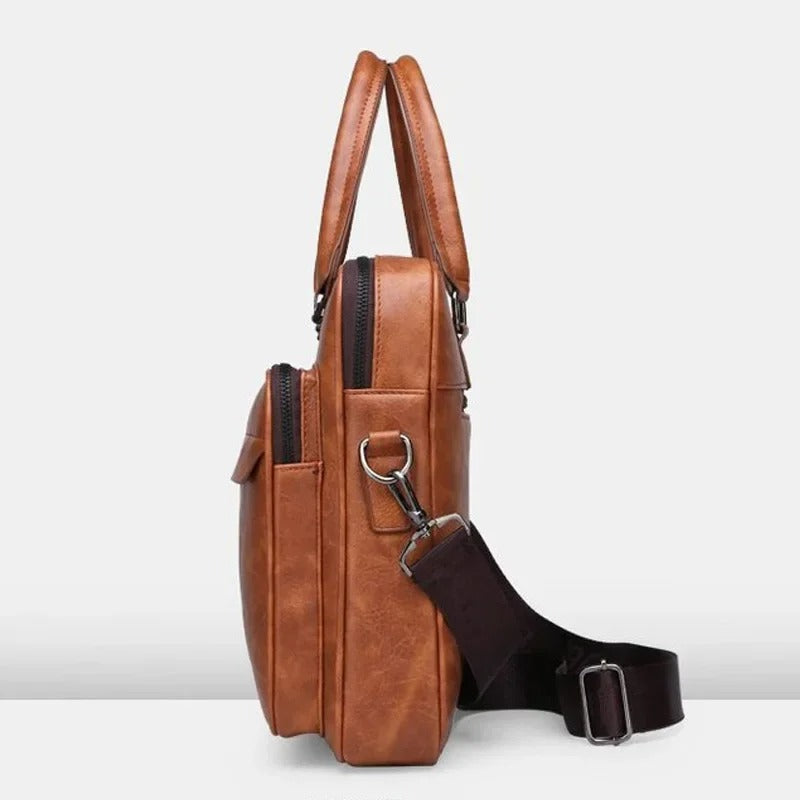 Giorgio | Sophisticated Leather Crossbody Bag for the Contemporary Man