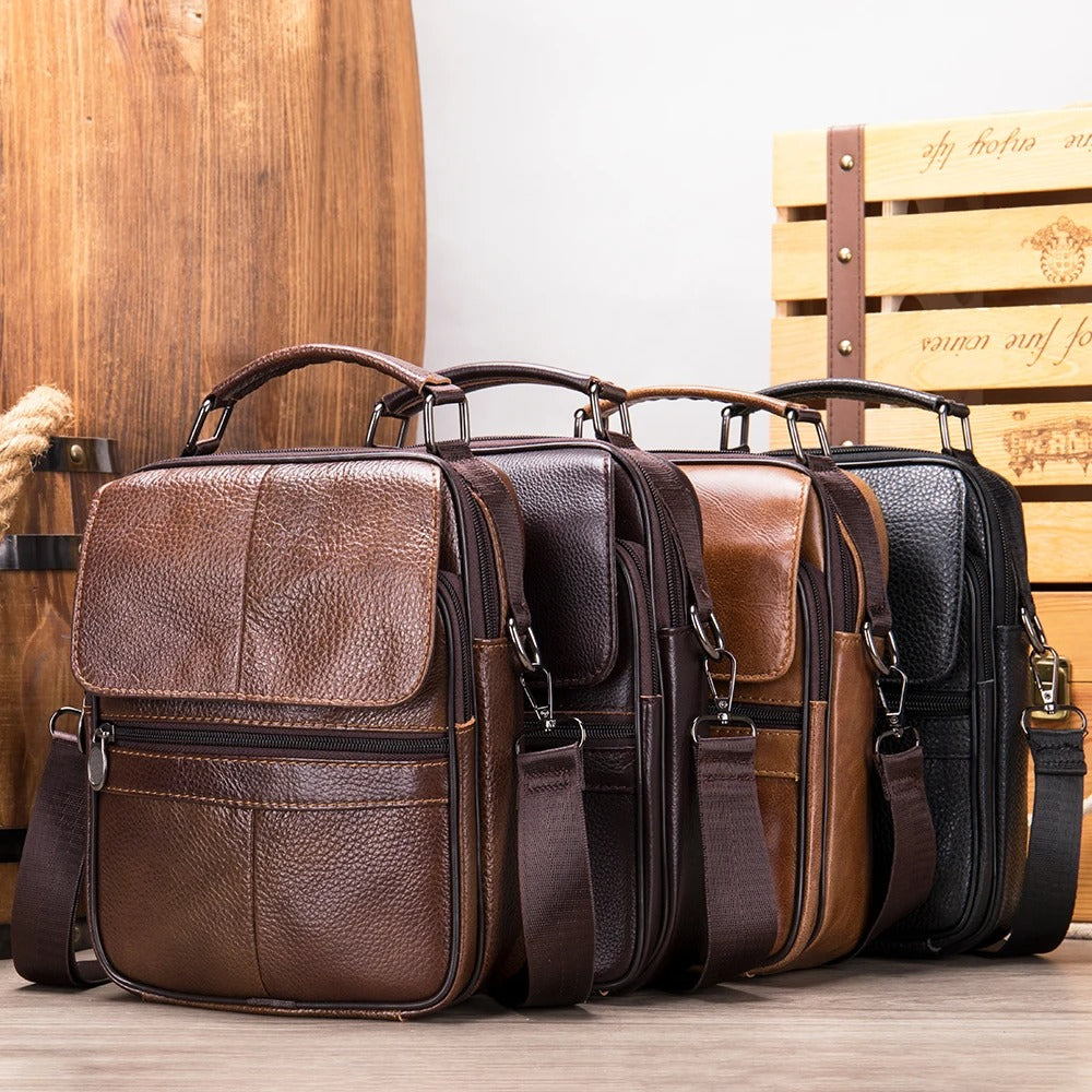 Levi | Stylish Leather Messenger Bag