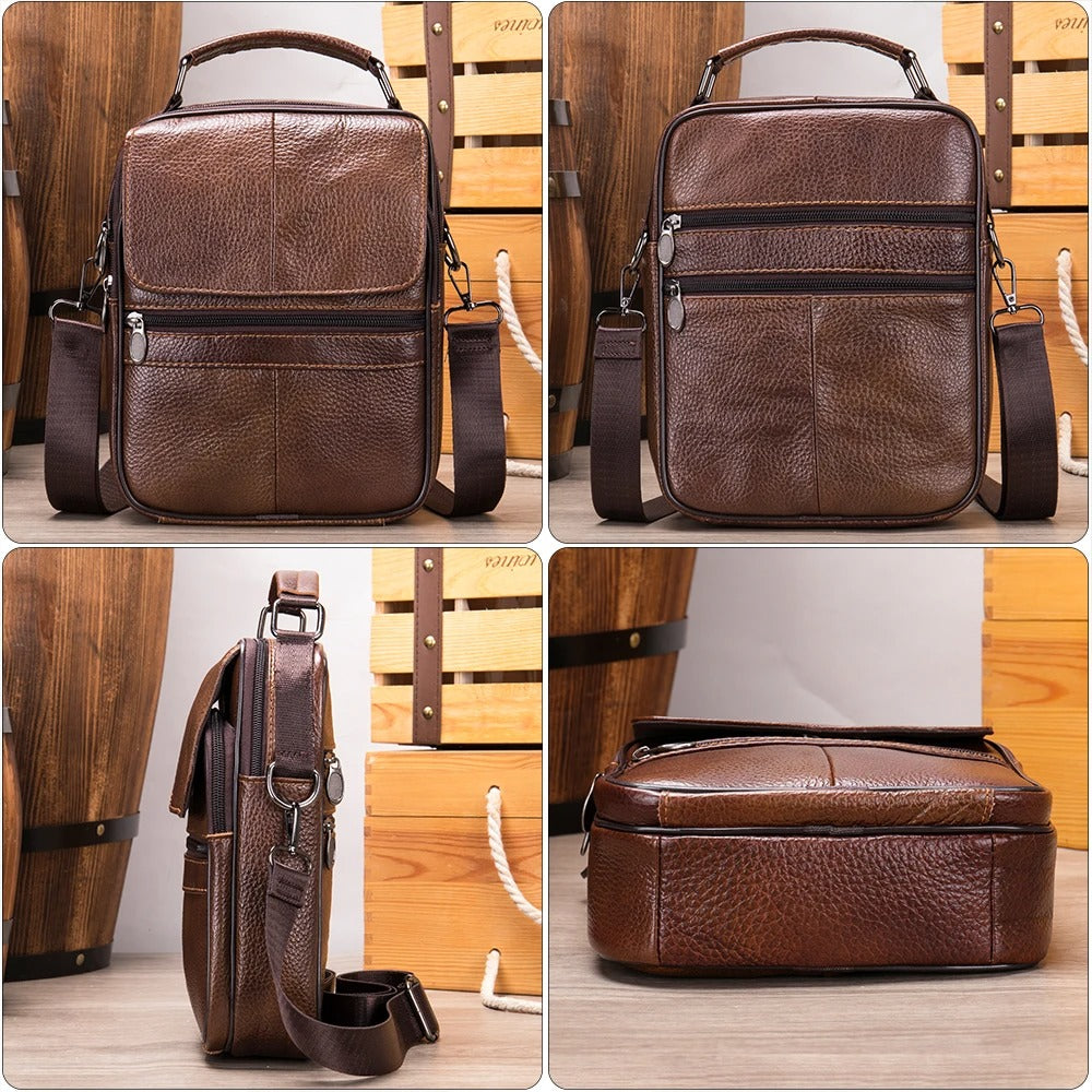 Levi | Stylish Leather Messenger Bag